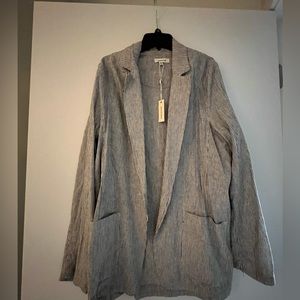 Max Studio Linen Blazer M new with tags